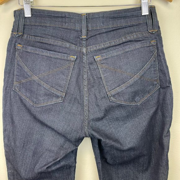 NYDJ Hayden Mid Rise Straight Leg Jeans Dark Wash Women's Size 6 Petite - Picture 6 of 13